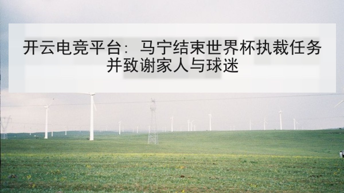 开云电竞平台: 马宁结束世界杯执裁任务并致谢家人与球迷